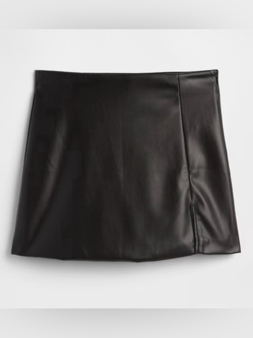 GAP Faux Leather Black Mini Skirt
